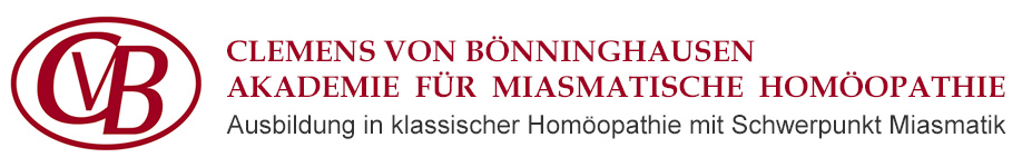 CvB Akademie für Miasmatische Homöopathie – Ausbildung und Fortbildung in klassischer Homöopathie & Miasmatik